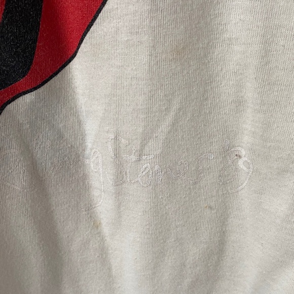 Vintage Rolling Stones 1989 Raglan Tee - Red and Black - Picture 2 of 4